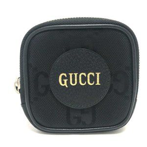 GUCCI 645060 GG Off the grid Wallet coin purse GGCanvas Black/SilverHardware